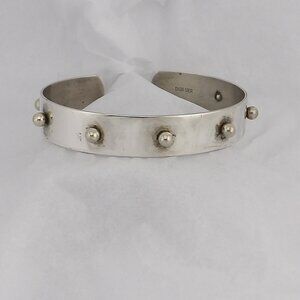 Vintage DIOR Sterling Silver Bubble Cuff Bracelet